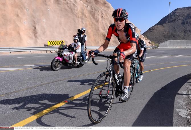 Tejay van Garderen (BMC) rides ahead of Rigoberto Uran on Green Mountain