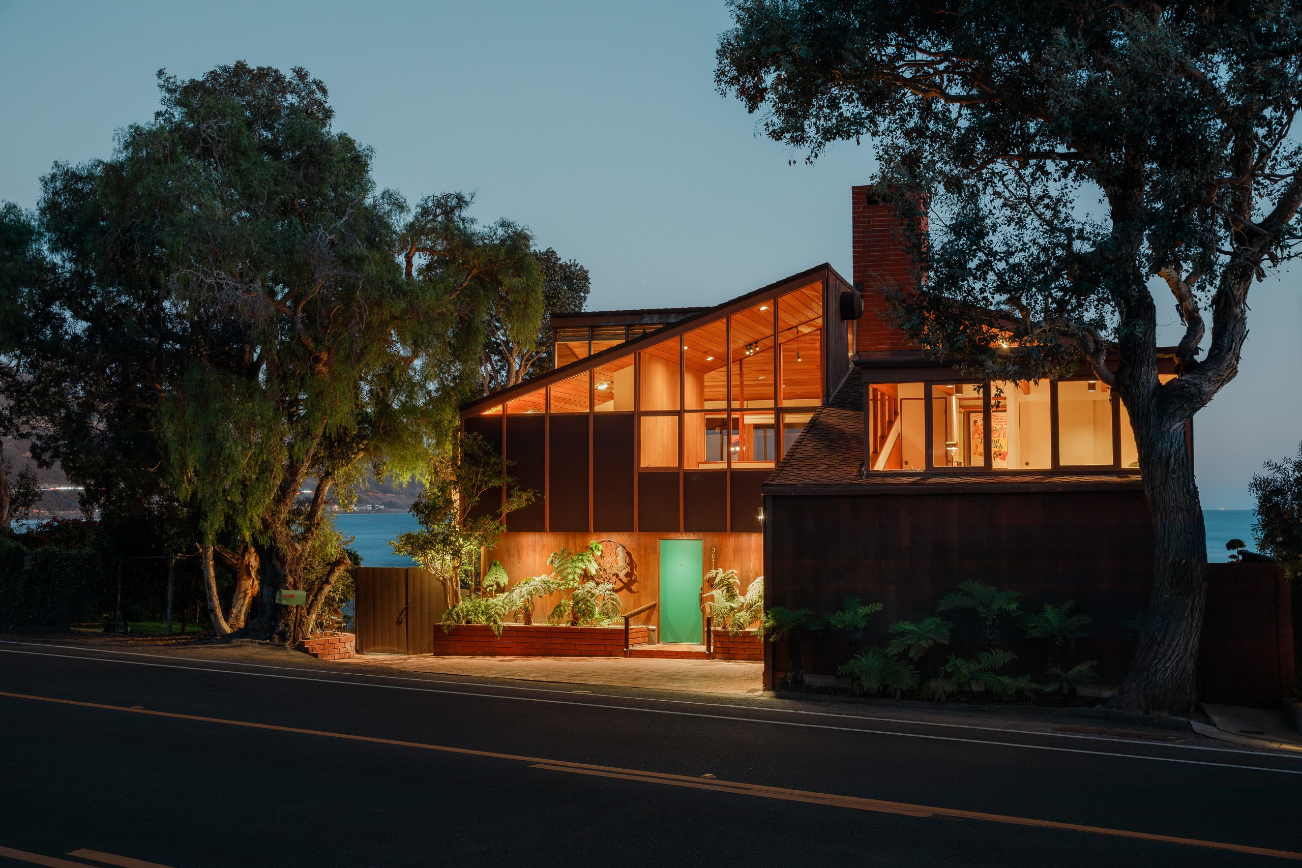 The house at dusk