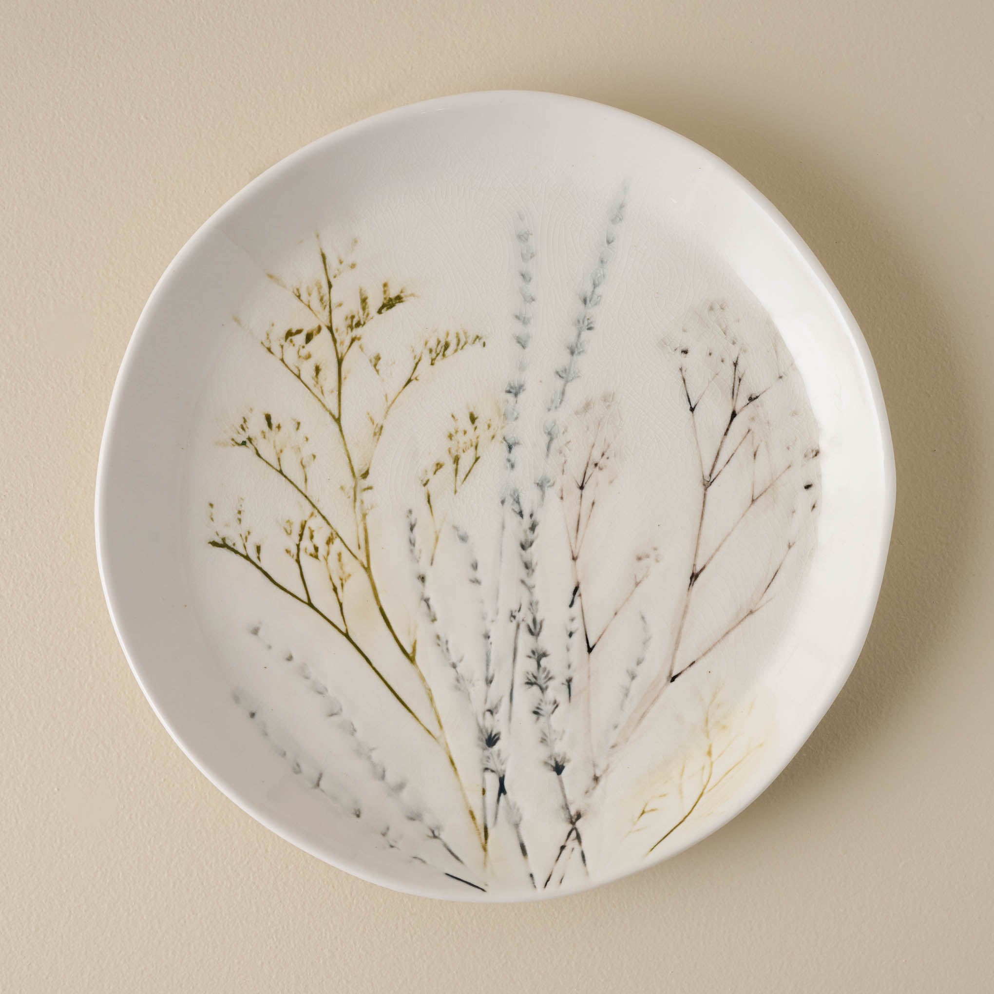 Pressed Floral Plate