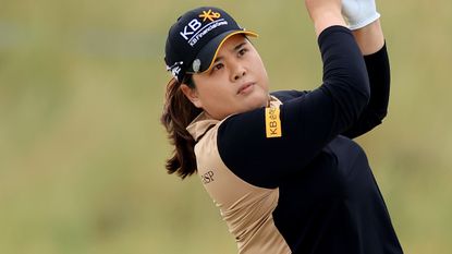 Inbee Park takes a shot at the 2022 AIG Women's Championship at Muirfield