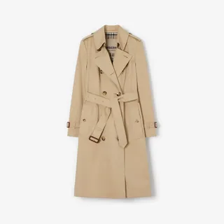 Burberry + The Chelsea Long Cotton-Gabardine Trench Coat