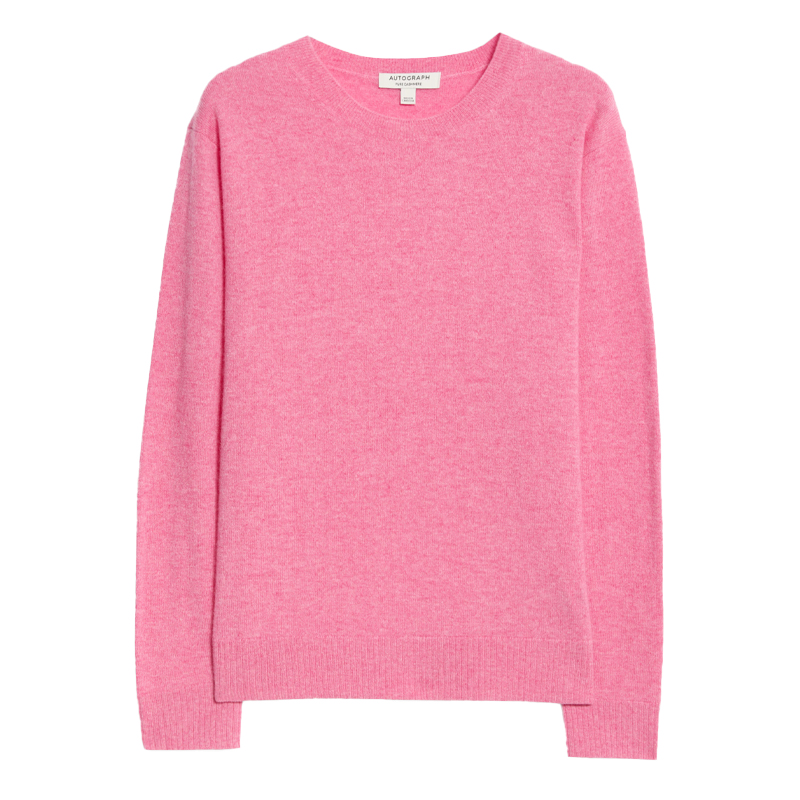 M&amp;amp;S pink cashmere sweater