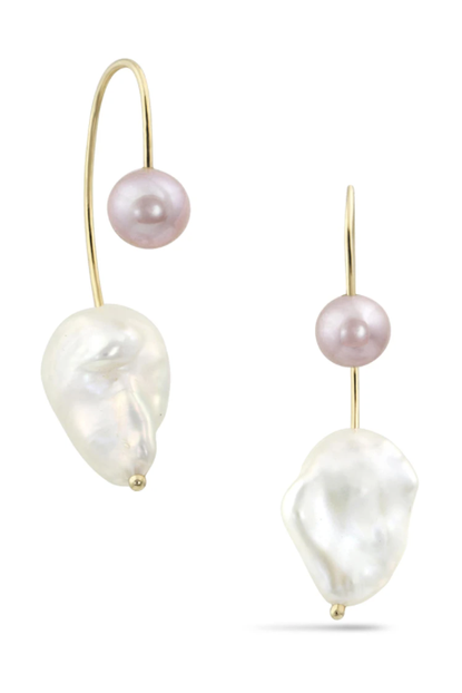 White Space Jewelry - Pearl Empress Earrings