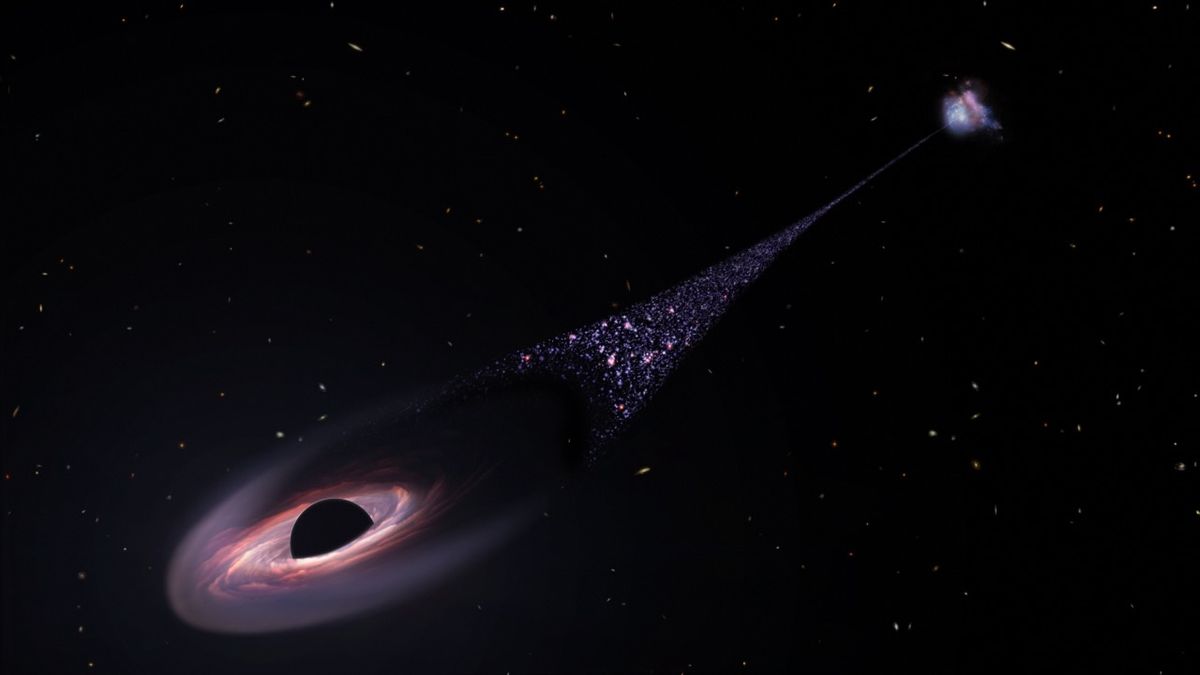 Runaway supermassive black hole hurtling through space | Space