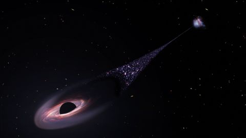 Runaway Supermassive Black Hole Hurtling Through Space | Space