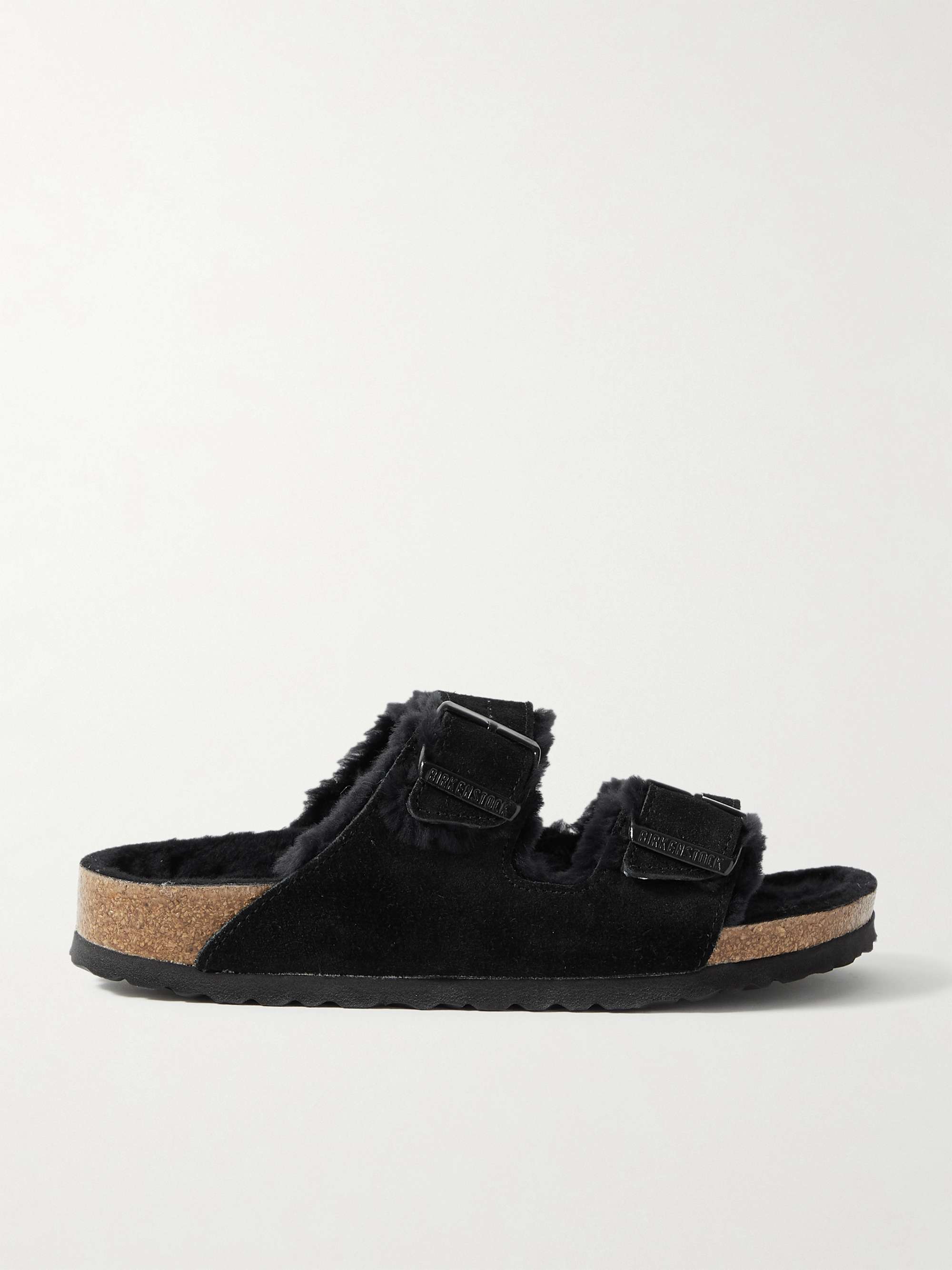 Arizona Shearling-Lined Suede Sandals