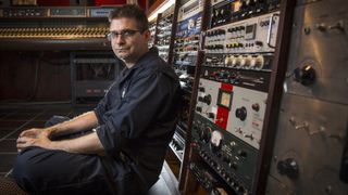 Steve Albini poses for a portrait in his studio Thursday, July 24, 2014 in Chicago