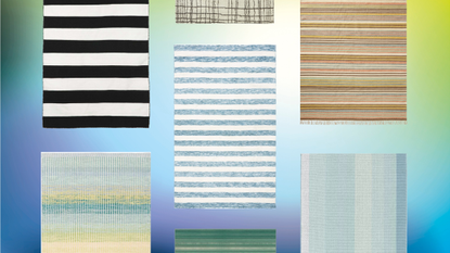 Wayfair, Ruggable, Amazon, Lulu & Georgia & Pottery Barn Striped Rugs