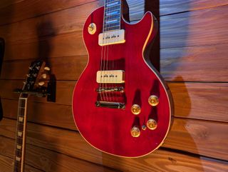 Gibson's new Warren Haynes Les Paul, as displayed at the 2025 NAMM Show in Anaheim, California