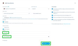 balenasound cloud dashboard: provisioning a device OS image