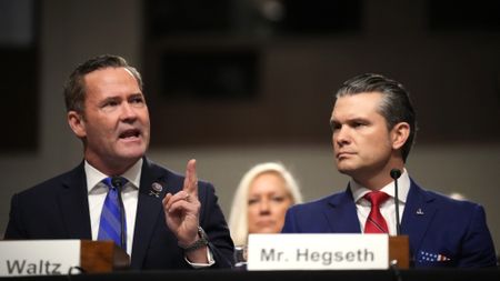 National security adviser Michale Waltz and Defense Secretary Pete Hegseth