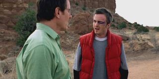 Walt and Jesse in the first episode of Breaking Bad.
