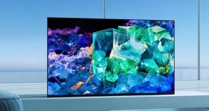 A Sony Bravia XR OLED TV from 2022 showing crystals on its screen