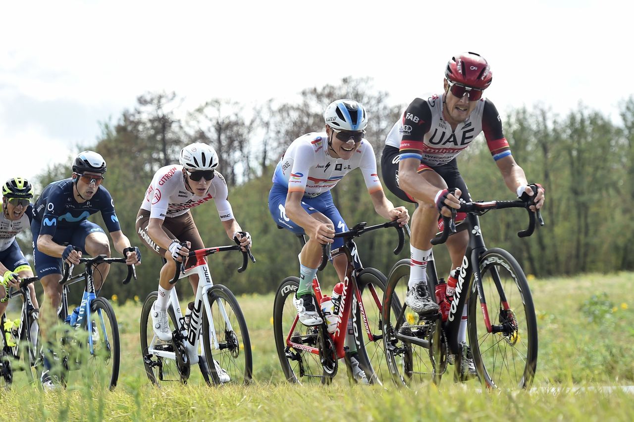 Tour du Limousin Nouvelle Aquitaine 2022 55th Edition 2nd stage Le Grand Perigueux Champcevinel Riberac 1847 km 17082022 Matteo Trentin ITA UAE Team Emirates photo Tommaso PelagalliSprintCyclingAgency2022