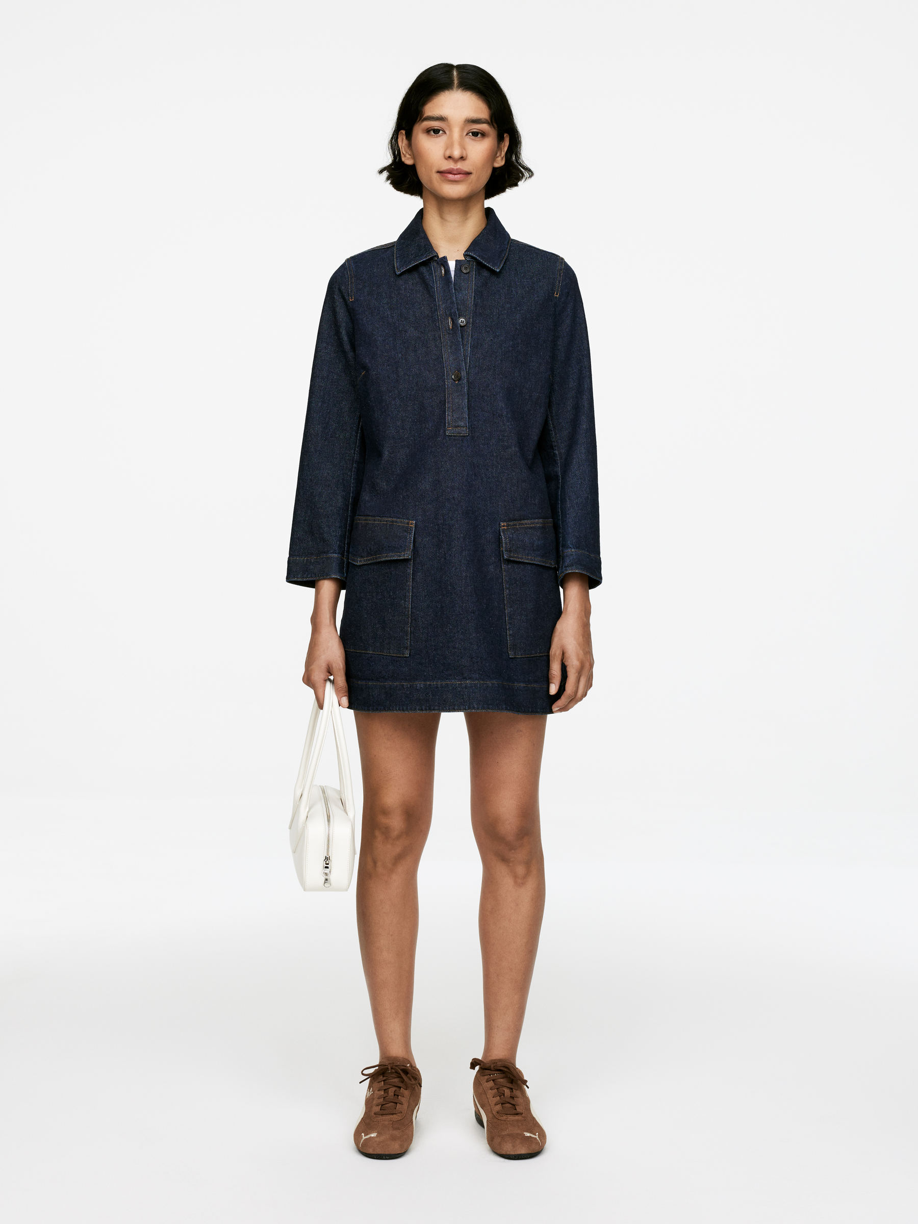 Denim Dress - Dark Blue - Woman - Arket GB