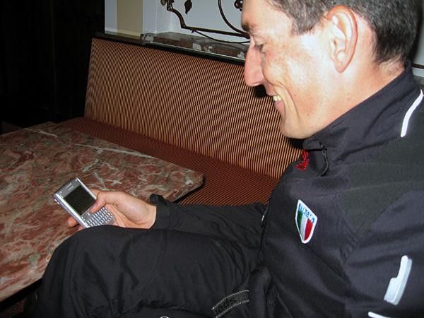 The approachable Italian is very busy