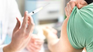 person receiving vaccine