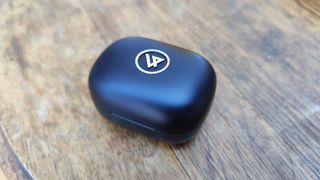 A photo of the Lypertek PurePlay Z5 earbuds charging case, closed