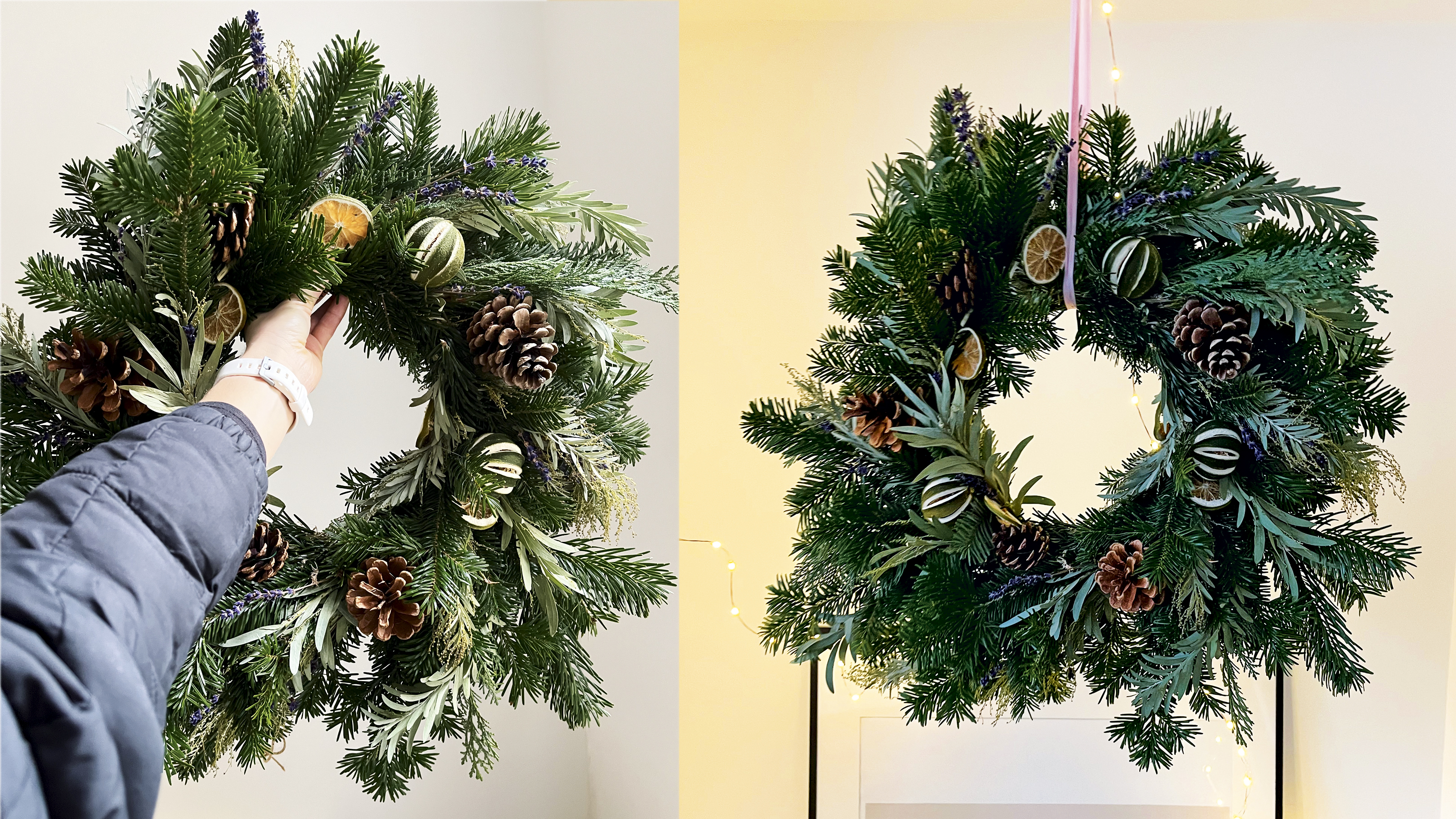 How to hang a wreath on a door (without damaging it)