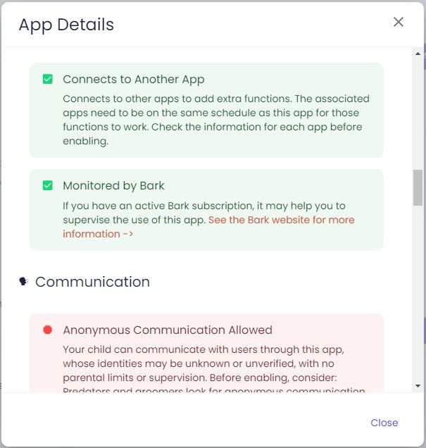 Pinwheel Caregiver Portal screenshot