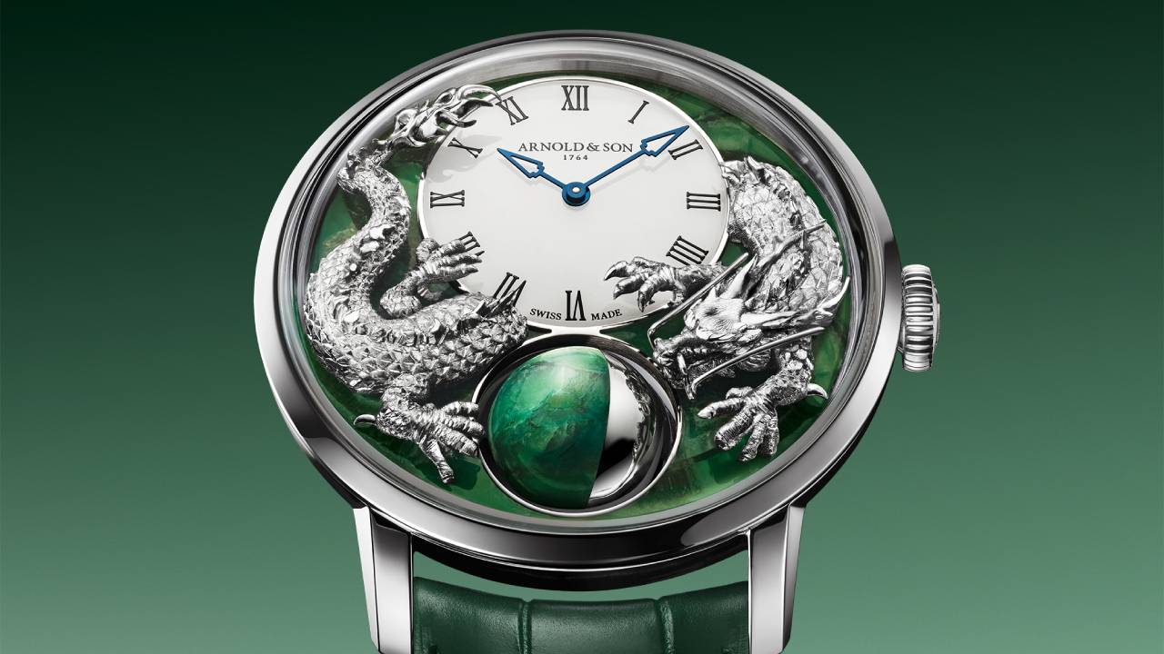 Arnold &amp;amp; Son Luna Magna Platinum Dragon Verdite