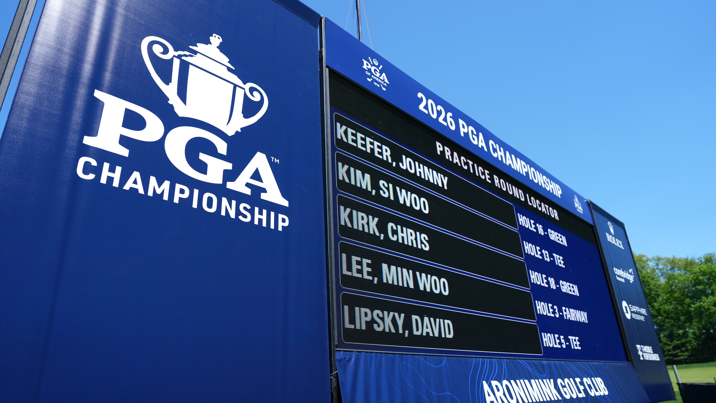 The 2026 PGA Championship takes place at Aronimink near Philadelphia