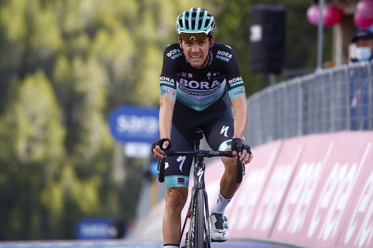 Giro dItalia 2020 103rd Edition 18th stage Pinzolo Laghi di Cancano 207 km 22102020 Patrick Konrad AUT Bora Hansgrohe photo Roberto BettiniBettiniPhoto2020