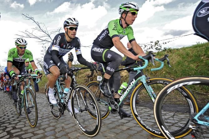 Sep Vanmarcke (Belkin-Pro Cycling Team) and Tom Boonen (Omega Pharma - Quickstep)