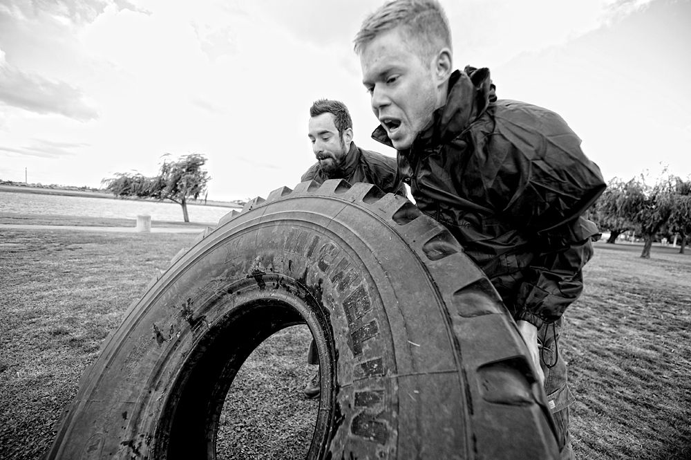 Novo Nordisk riders team-building with former US Navy SEALs
