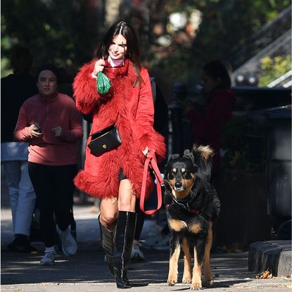 Emily Ratajkowski wears Charlotte Simone Coat