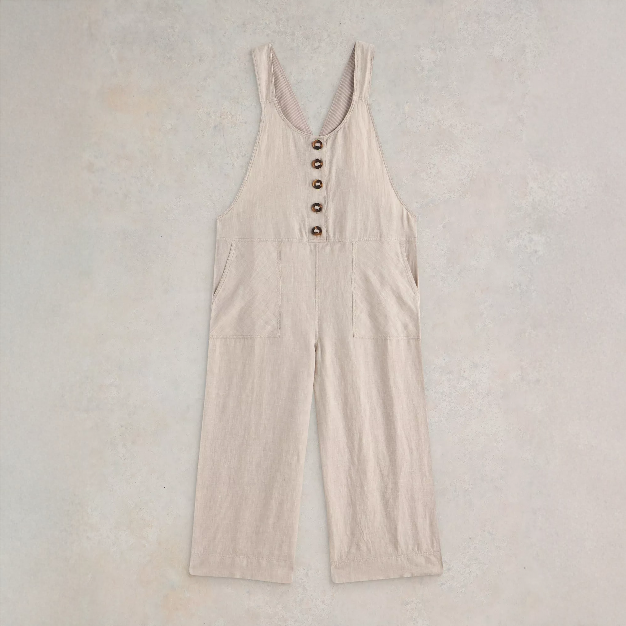 White Stuff Viola Sleeveless Linen Dungaree