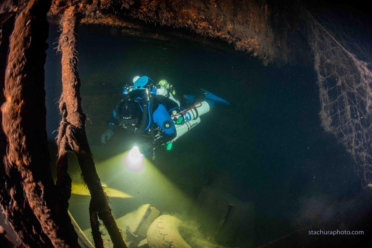 Divers from the Baltictech group discovered the wreck in September, on the seafloor north of the Polish seaside town of Ustka, after a year of searching likely sites.