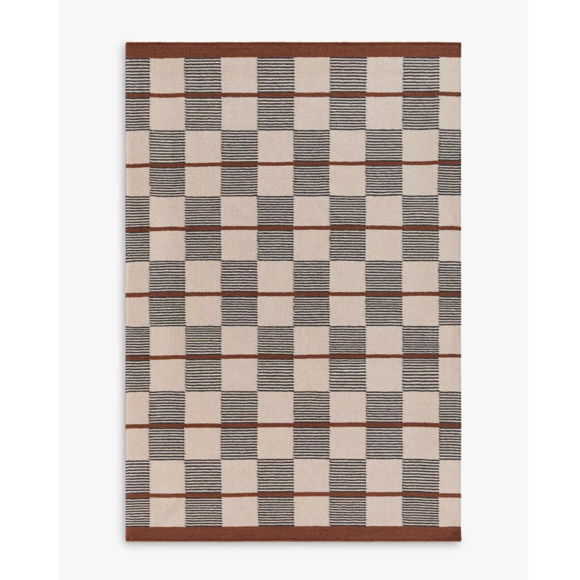 John Lewis Betula Checkerboard Flatweave Rug