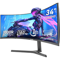 Gawfolk Ultrawide Curved 180Hz Gaming Monitor 34-inch | $269.99$189.99 at AmazonSave $80 - Buy it if: 
