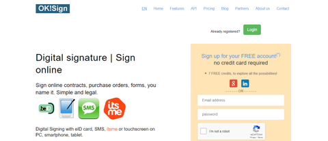 OK!Sign digital signature software during our test and review process