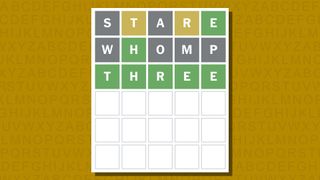 Wordle answer for game 924 on a yellow background