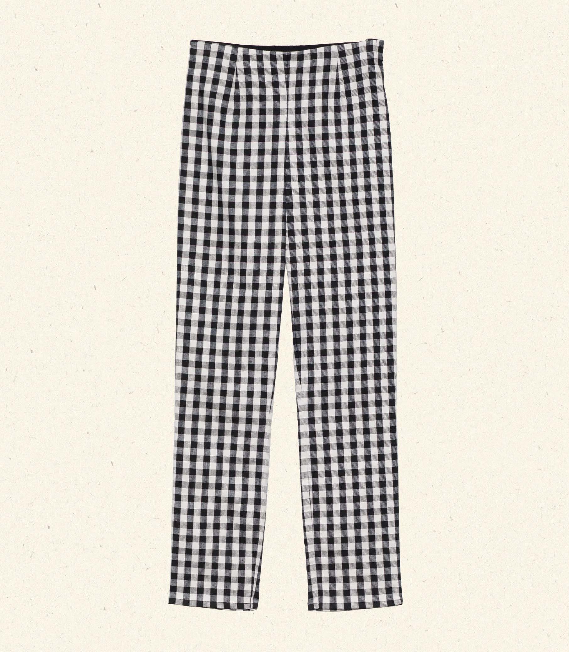 Lula Crop Pant -- Noir Marjorie Gingham