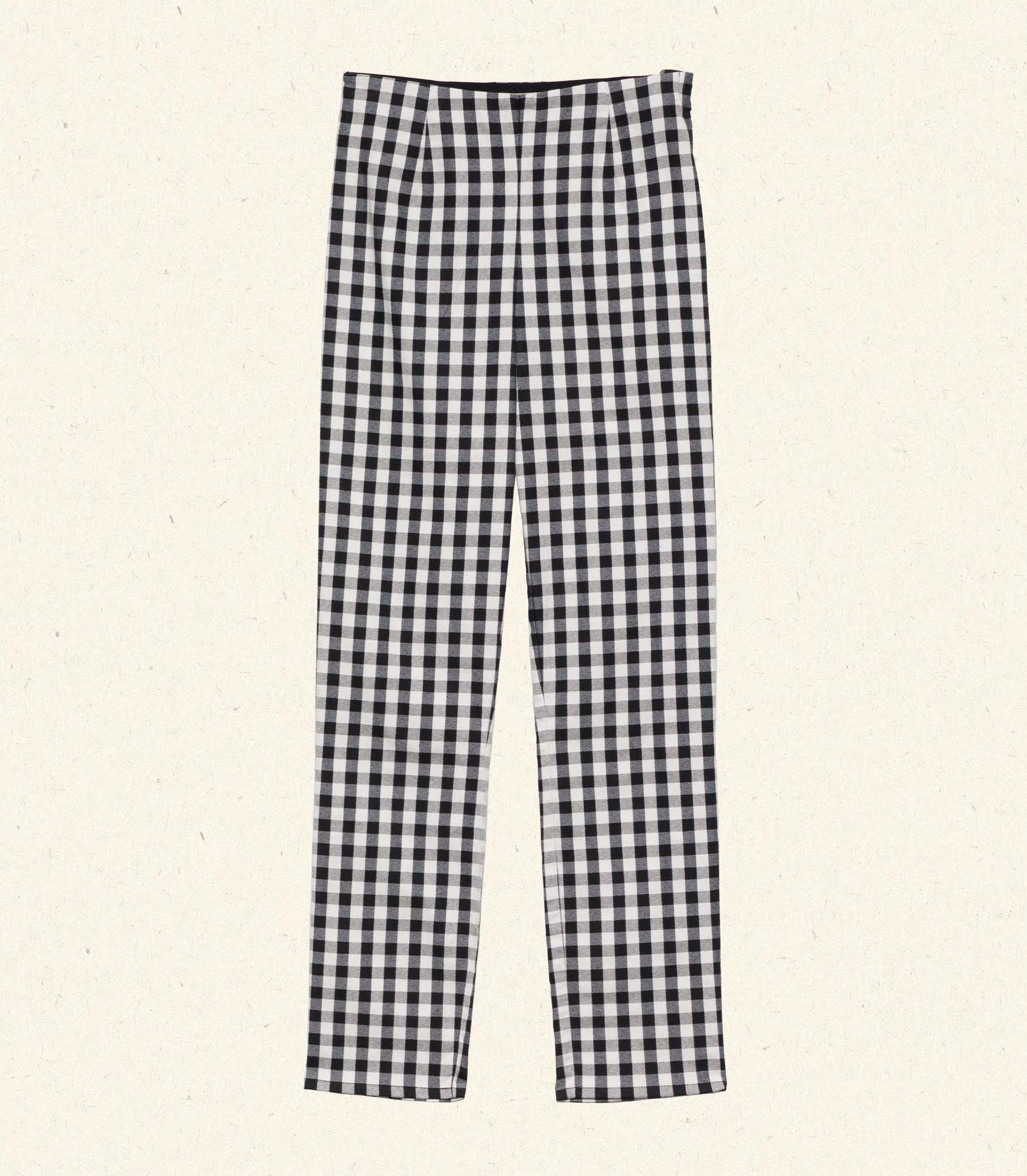 Lula Crop Pant -- Noir Marjorie Gingham