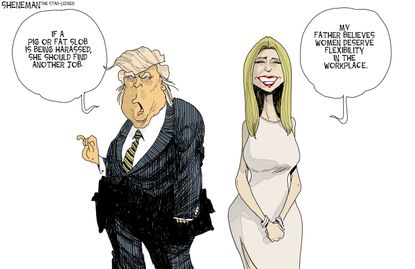 Political cartoon U.S. Donald 2016 Ivanka Trump