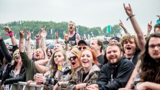 Download festival crowd looking excited
