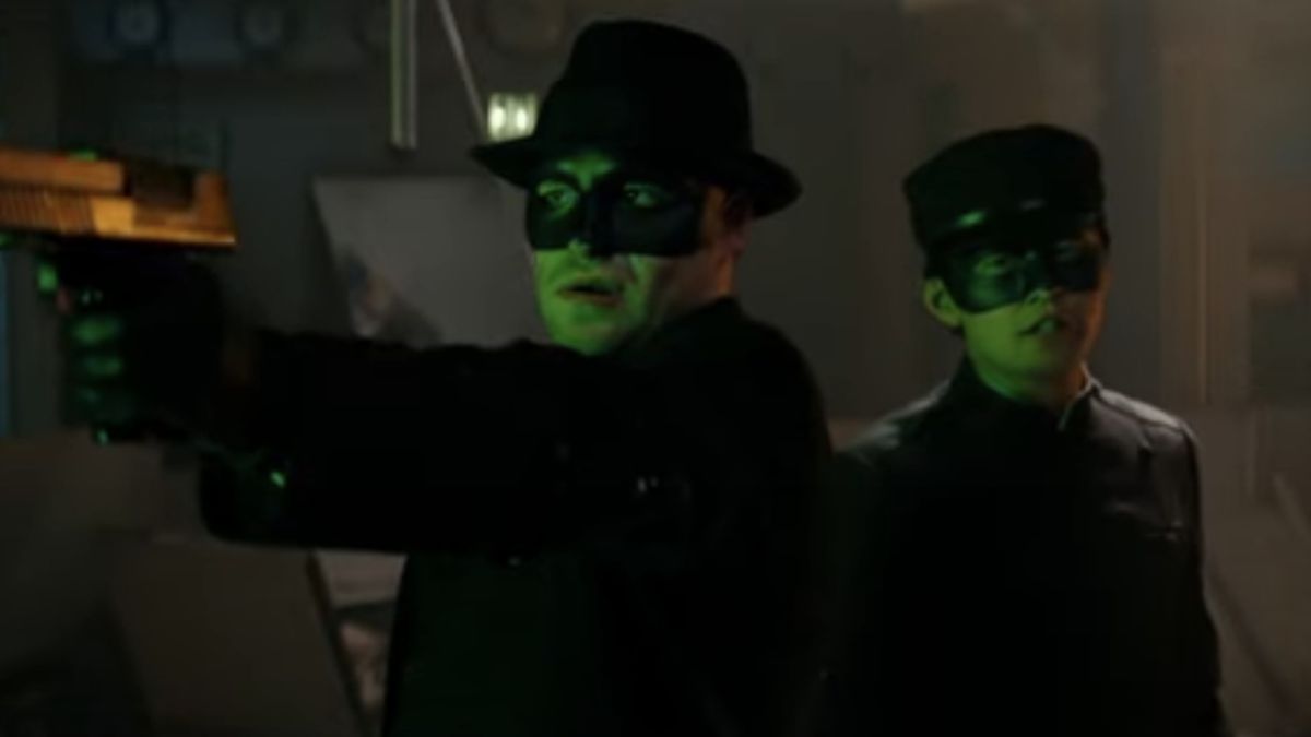 Seth Rogen and Jay Chou in The Green Hornet