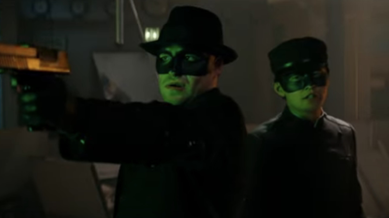 Seth Rogen and Jay Chou in The Green Hornet