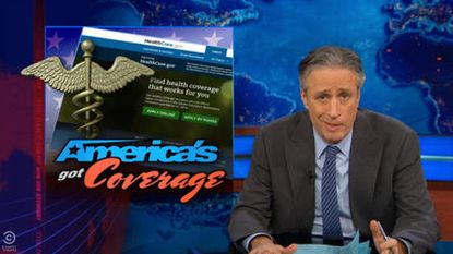 The Daily Show gives two cheers for the ObamaCare enrollment success