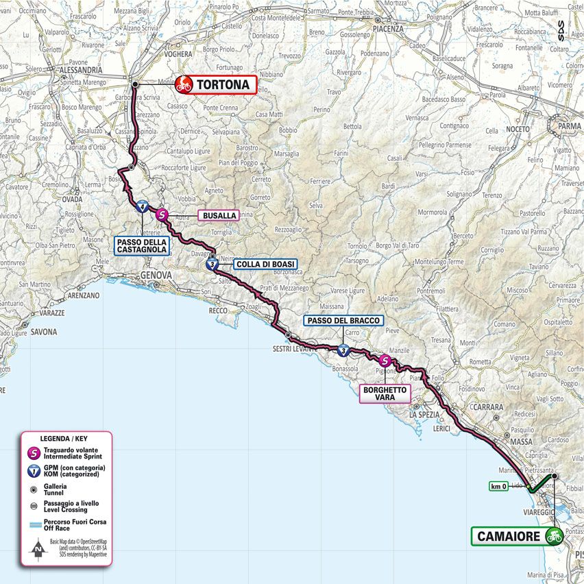 Maps and profiles of the 2023 Giro d'Italia