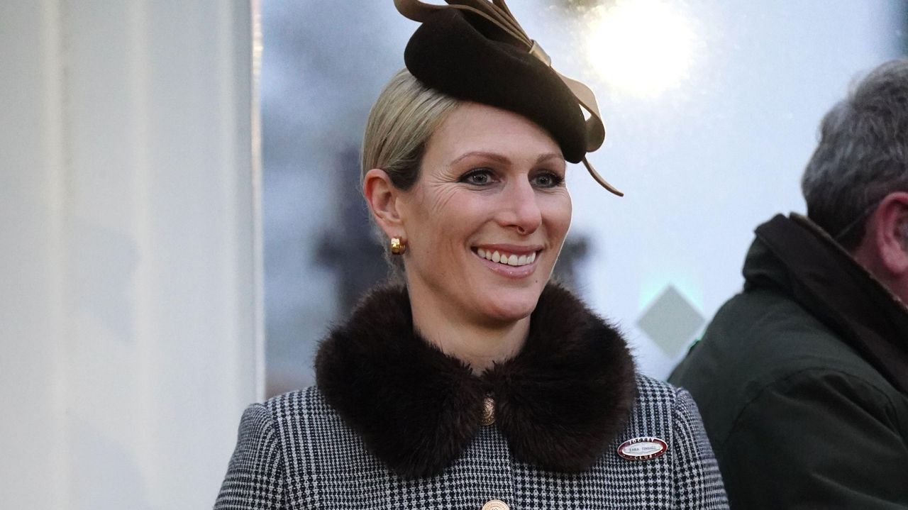 Zara Tindall at Cheltenham Racecourse