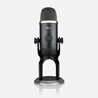 Best for features: Blue Yeti X
The upgraded Blue Yeti X version ranks highly. It doesn’t provide drastically improved sound but does manage to take the Yeti’s broad design and make it even easier to use, with a gain control that allows fine adjustments and an LED display that usefully shows your mic level.
Note: Logitech is sunsetting the Blue brand, but will offer Yeti mics under its Logitech G brand once the transition is complete. You can currently still buy Blue-branded Yeti mics.