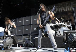 Bullet For My Valentine live at the Warped Tour 2009, in Wheatland, California