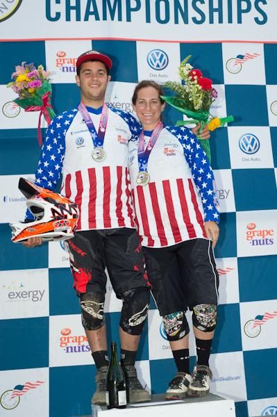 Neko Mulally and Melissa Buhl, US dual slalom national champions for 2012