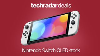 Nintendo Switch OLED stock hero image red