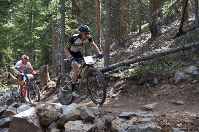 Alex Grant and Todd Wells navigate rocky terrain which will be the theme of the day